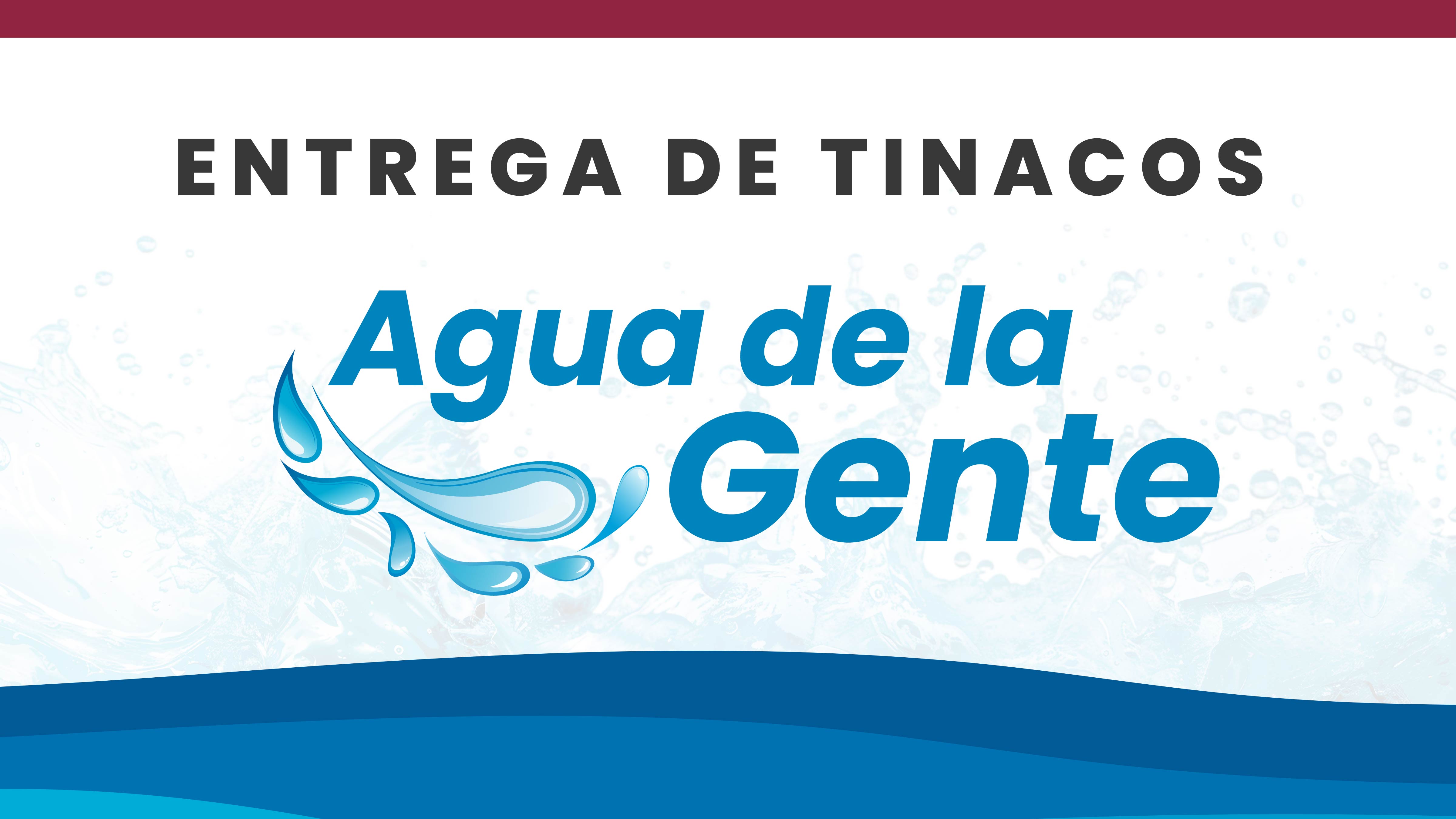 Tinacos para el programa Agua para Todos